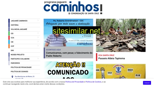 jaguarecaminhos.org.br alternative sites