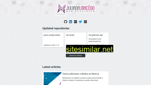 Julianamacedo similar sites