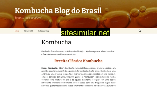 kombucha.blog.br alternative sites