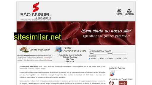 laboratoriosaomiguel.com.br alternative sites