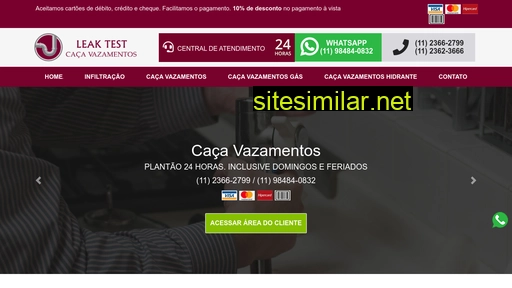 leaktestcacavazamentos.com.br alternative sites