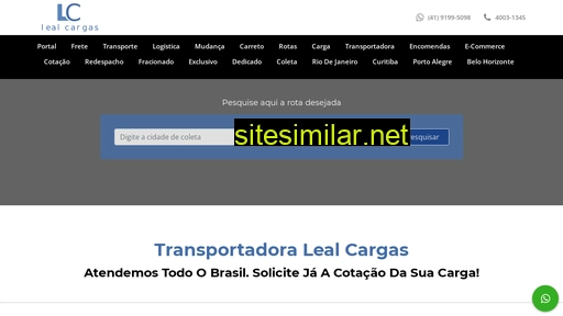 lealcargas.com.br alternative sites