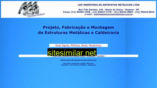 ledestruturasmetalicas.com.br alternative sites