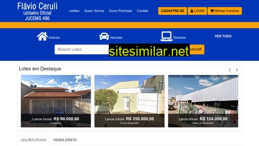 leiloesceruli.com.br alternative sites