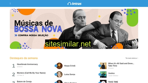 letras.com.br alternative sites