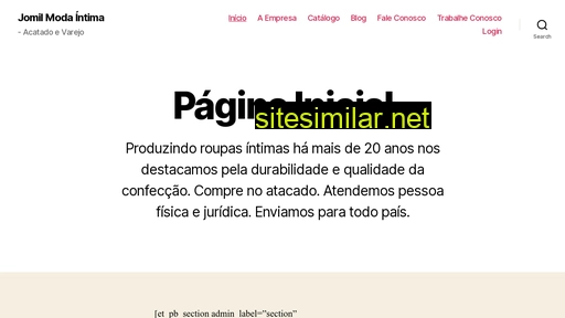 lingeriejomil.com.br alternative sites