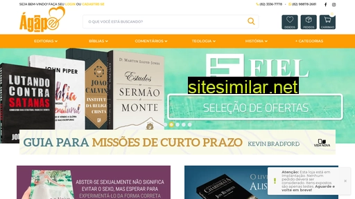 livrariaagape.com.br alternative sites