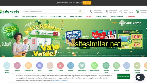 loja.farmaciasvaleverde.com.br alternative sites