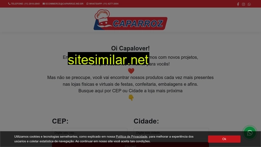 lojacaparroz.com.br alternative sites