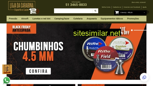 lojadacarabina.com.br alternative sites