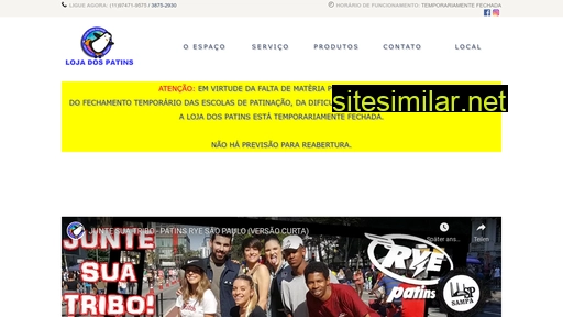 lojadospatins.com.br alternative sites