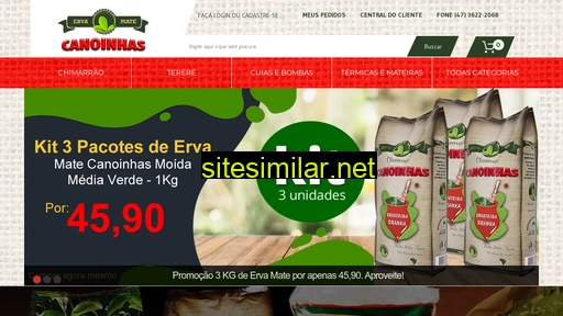 lojaervamatecanoinhas.com.br alternative sites