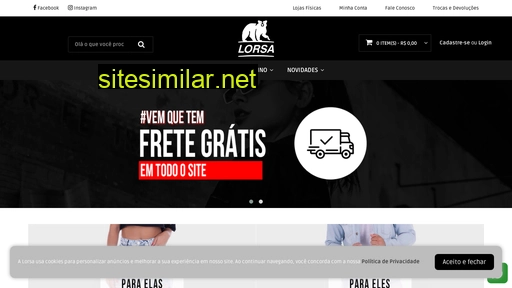 lojalorsa.com.br alternative sites