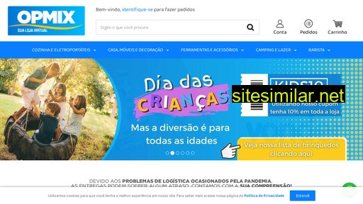 lojaopmix.com.br alternative sites