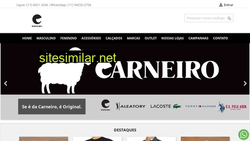 lojascarneiro.com.br alternative sites