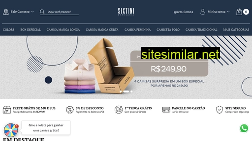 lojasixtini.com.br alternative sites