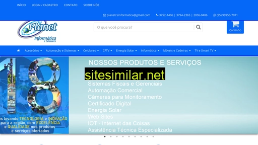 lojasplanetinformatica.com.br alternative sites