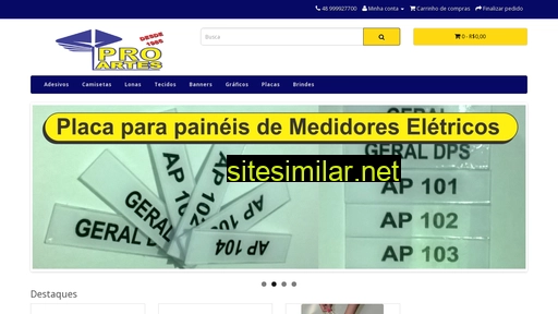 lojasproartes.com.br alternative sites
