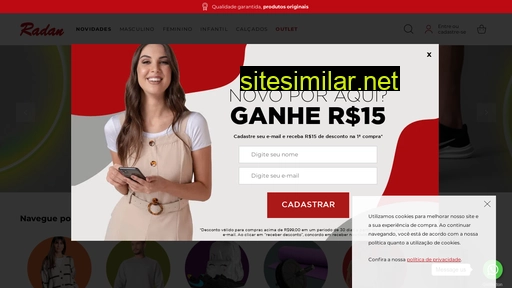 lojasradan.com.br alternative sites