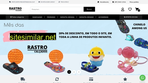 lojasrastrocalcados.com.br alternative sites