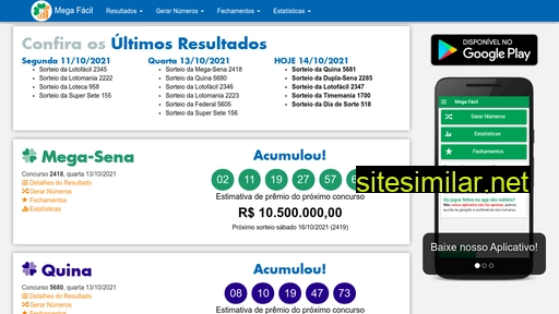 loteriasmegasena.com.br alternative sites
