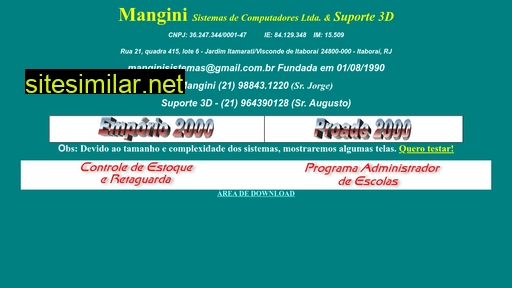 mangini.com.br alternative sites