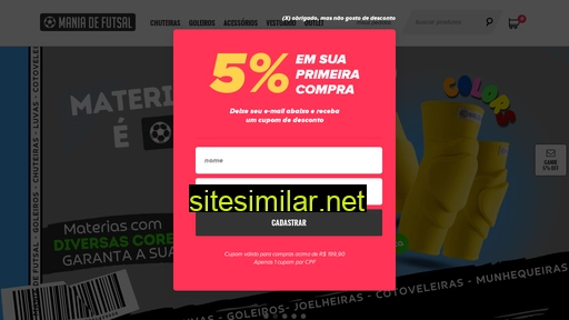 maniadefutsal.com.br alternative sites