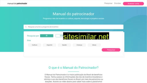 manualdopatrocinador.com.br alternative sites