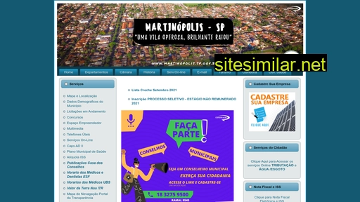 martinopolis.sp.gov.br alternative sites
