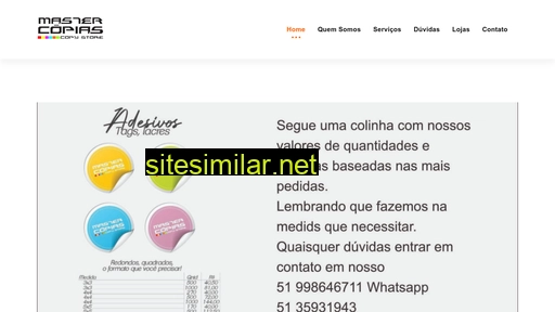 mastercopiasnh.com.br alternative sites