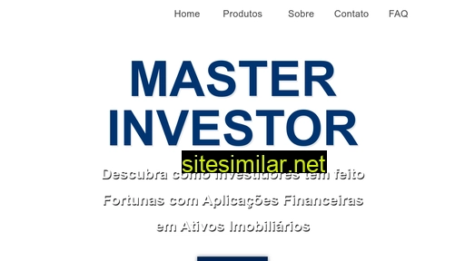 masterinvestor.com.br alternative sites