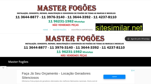 masterfogoes.com.br alternative sites