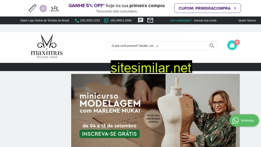 maximustecidos.com.br alternative sites