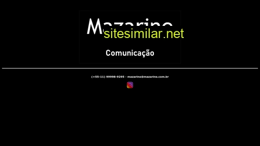 mazarine.com.br alternative sites