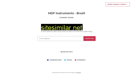 mdfinstruments.com.br alternative sites