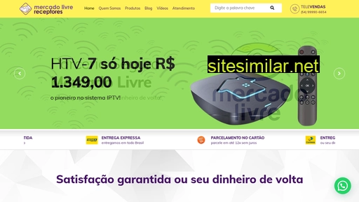 mercadolivrereceptores.com.br alternative sites