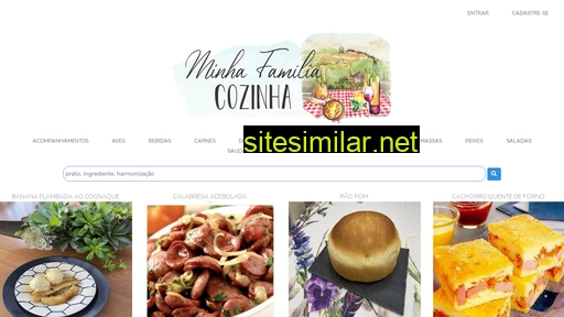 minhafamiliacozinha.com.br alternative sites