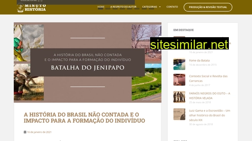 minutohistoria.com.br alternative sites