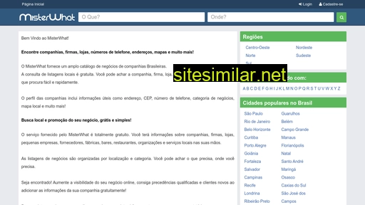 misterwhat.com.br alternative sites