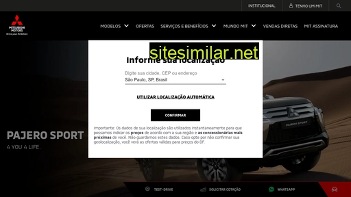 mitsubishimotors.com.br alternative sites