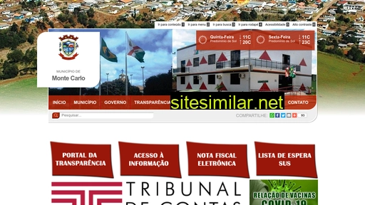montecarlo.sc.gov.br alternative sites