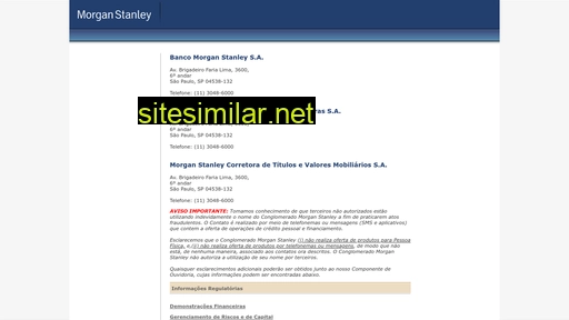morganstanley.com.br alternative sites