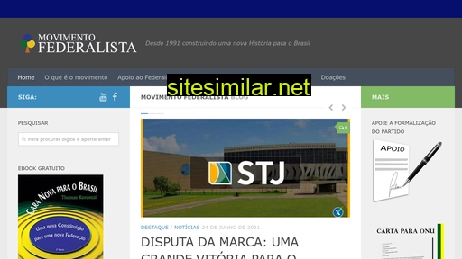 movimentofederalista.org.br alternative sites