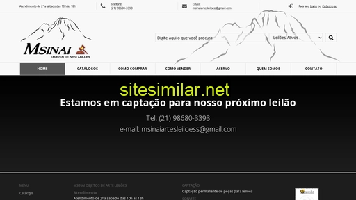 msinaiartesleiloes.com.br alternative sites