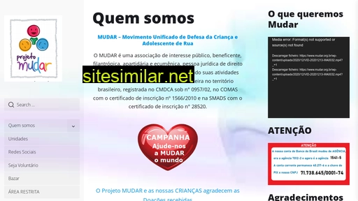 mudar.org.br alternative sites