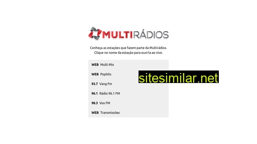 multiradios.com.br alternative sites