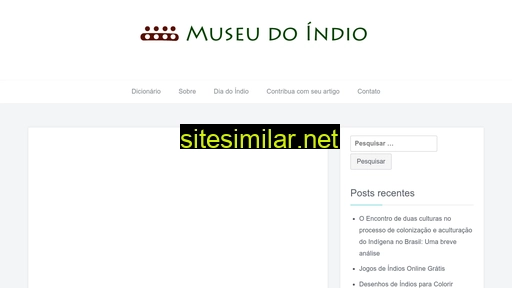 museudoindio.org.br alternative sites