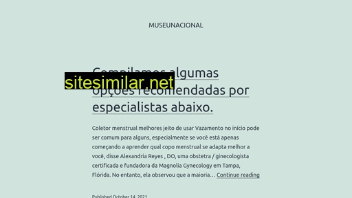 museunacional.com.br alternative sites