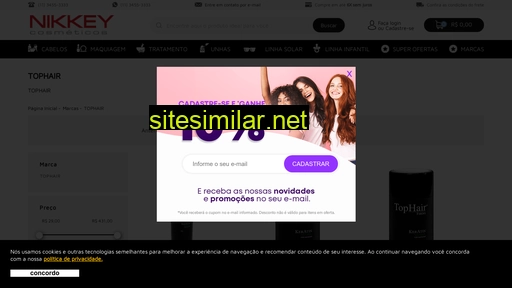 nikkeycosmeticos.com.br alternative sites