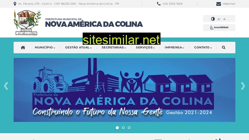 novaamericadacolina.pr.gov.br alternative sites